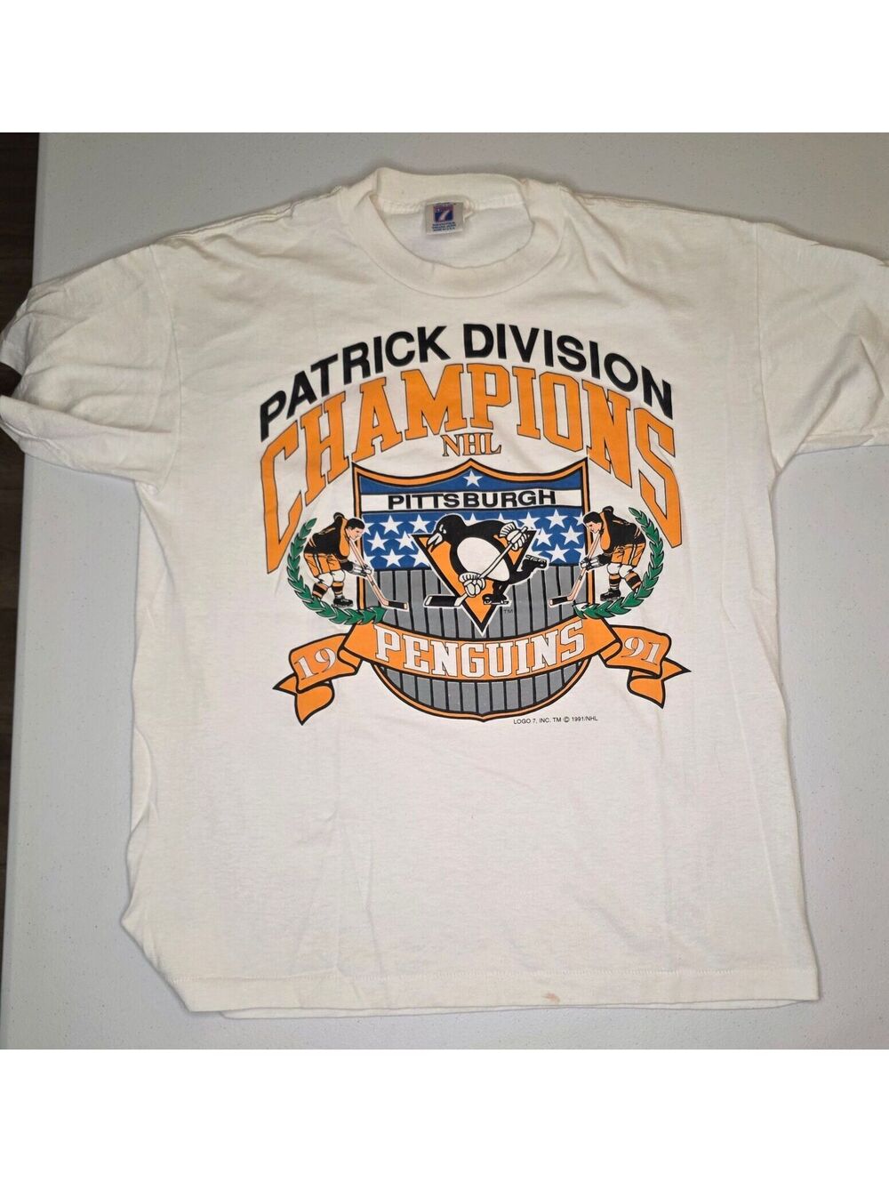 1991 MLH Pittsburgh Penguins Division Champs Tee
